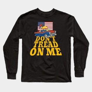 red white blue eagle classic car with Don't Tread on Me Long Sleeve T-Shirt